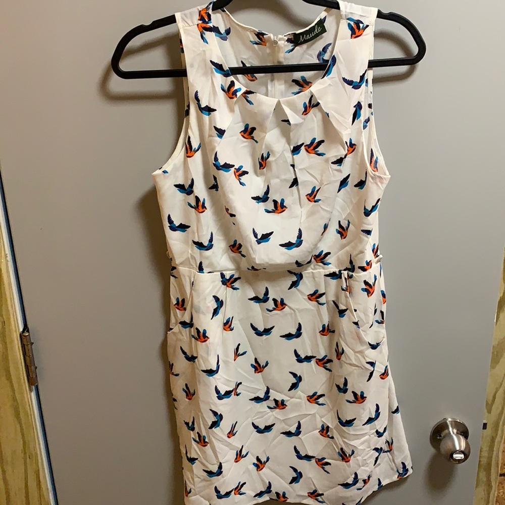Sparrows print dress.